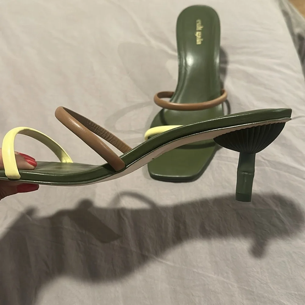 Cult Gaia kitten heel sandals